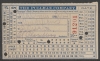 Treinkaartje en &#39;identification check&#39; van de treinreis van New Orleans naar Houston, 1912