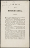 Tekst van een &#39;sermoen&#39; over de boekhandel van G.T.N. Suringar. Drie exemplaren. Gedrukt, 1843