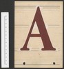 Werktekeningen (met 2-rings perforatie) in bruine verf en met dekwit gecorrigeerd, smalvette romein, kapitaal met onderkast, cijfers, accenten en tekens, 1957-1960
