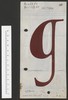 Werktekening in bruine verf voor alinea-teken corps 7 t/m 12, 1967