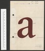 Werktekeningen (met 2-rings perforatie) in bruine verf en met dekwit gecorrigeerd, met aanduiding &#39;halfvet c 14-16&#39;, romein onderkast, 1968
