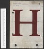 Werktekeningen (met 2-rings perforatie) in bruine verf en met dekwit gecorrigeerd, halfvette romein, kapitaal met onderkast, cijfers, accenten en tekens, met aanduidingen &#39;c 6 t/m 9&#39; en &#39;c 8/9&#39;, 1967-1969